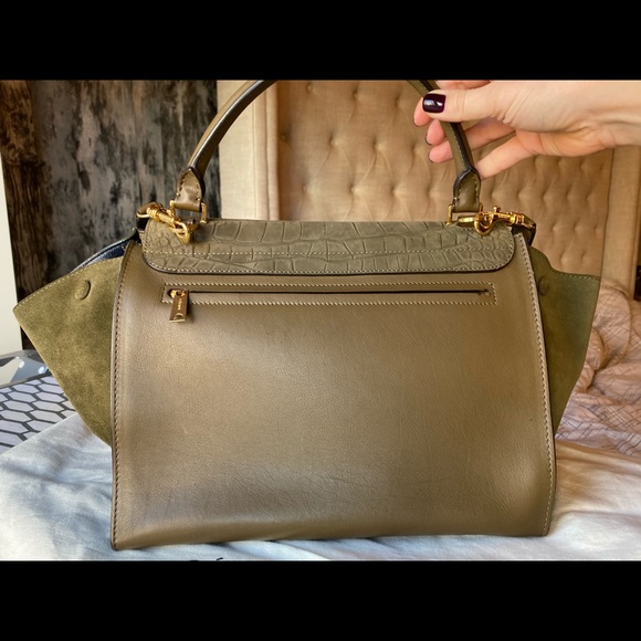 Celine Trapeze bag rare leather/color combo - Picture 4 of 9